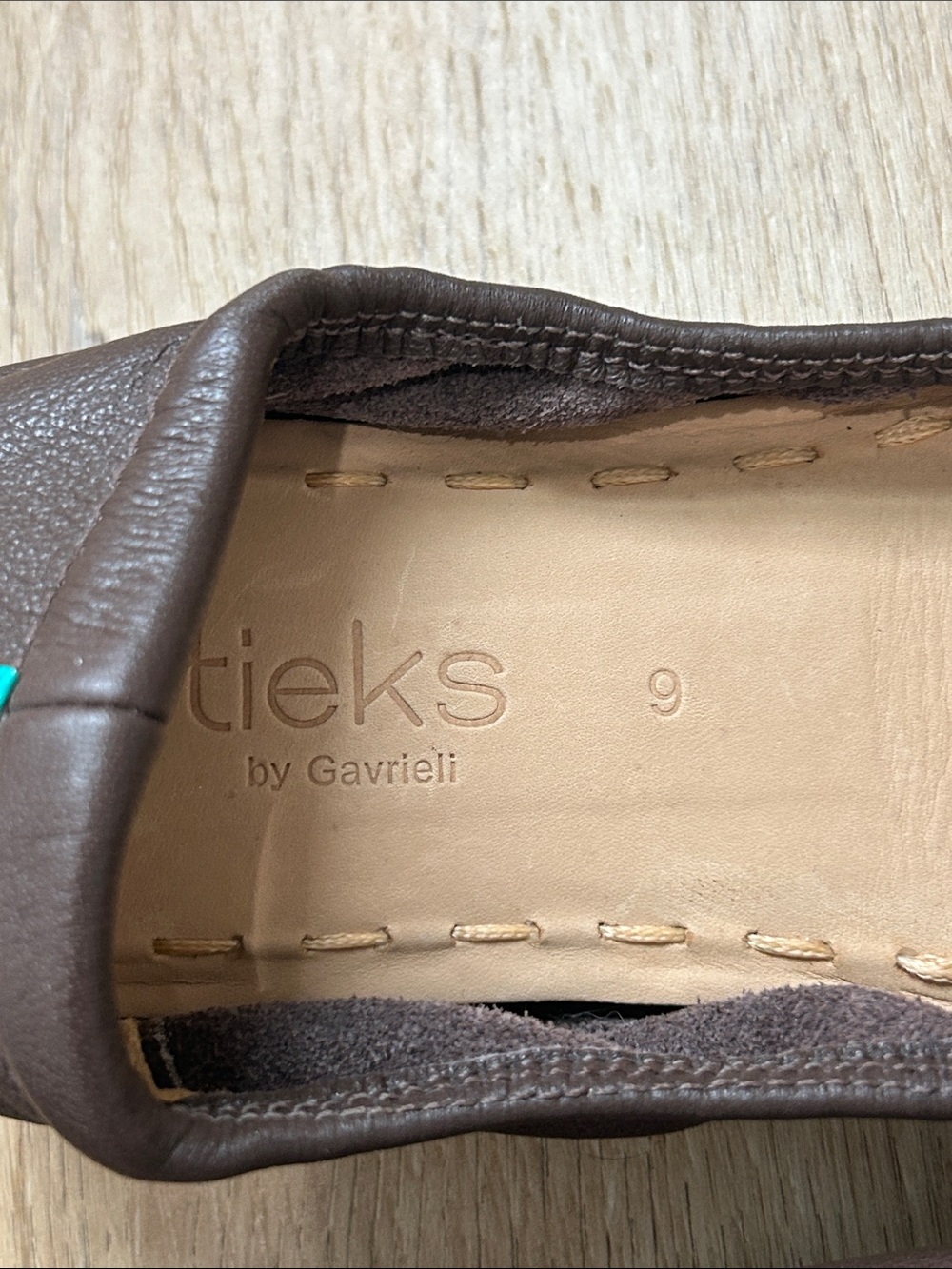 Tieks Chocolate Brown Ballet Flat Size 9 EUC - Picture 6 of 6